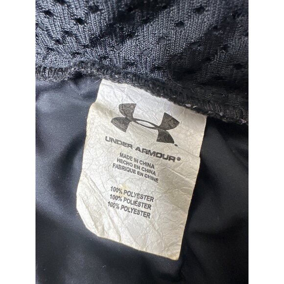 Under Armour Youth Medium Cold Gear Black & Gray Hooded Full Zip Jacket Pockets - Picture 5 of 7